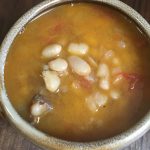 White Bean Stew Served