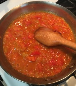 White Bean Stew Cooking